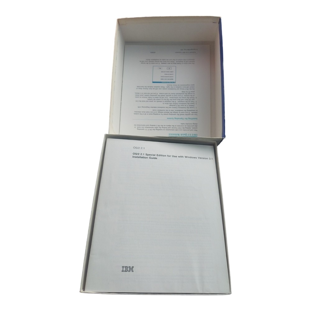 IBM OS/2 Version 2.1, Special Edition for Windows 3.5" Floppy COMPLETE New Open