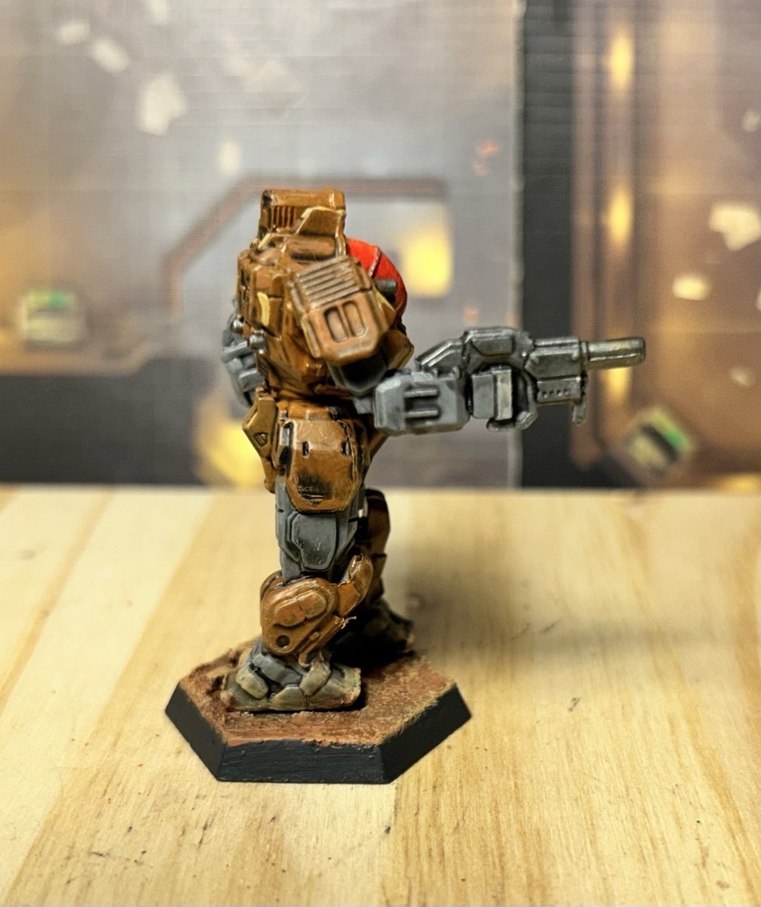 Battletech Battlemaster Mech *painted* Alpha Strike, Clan Wolf