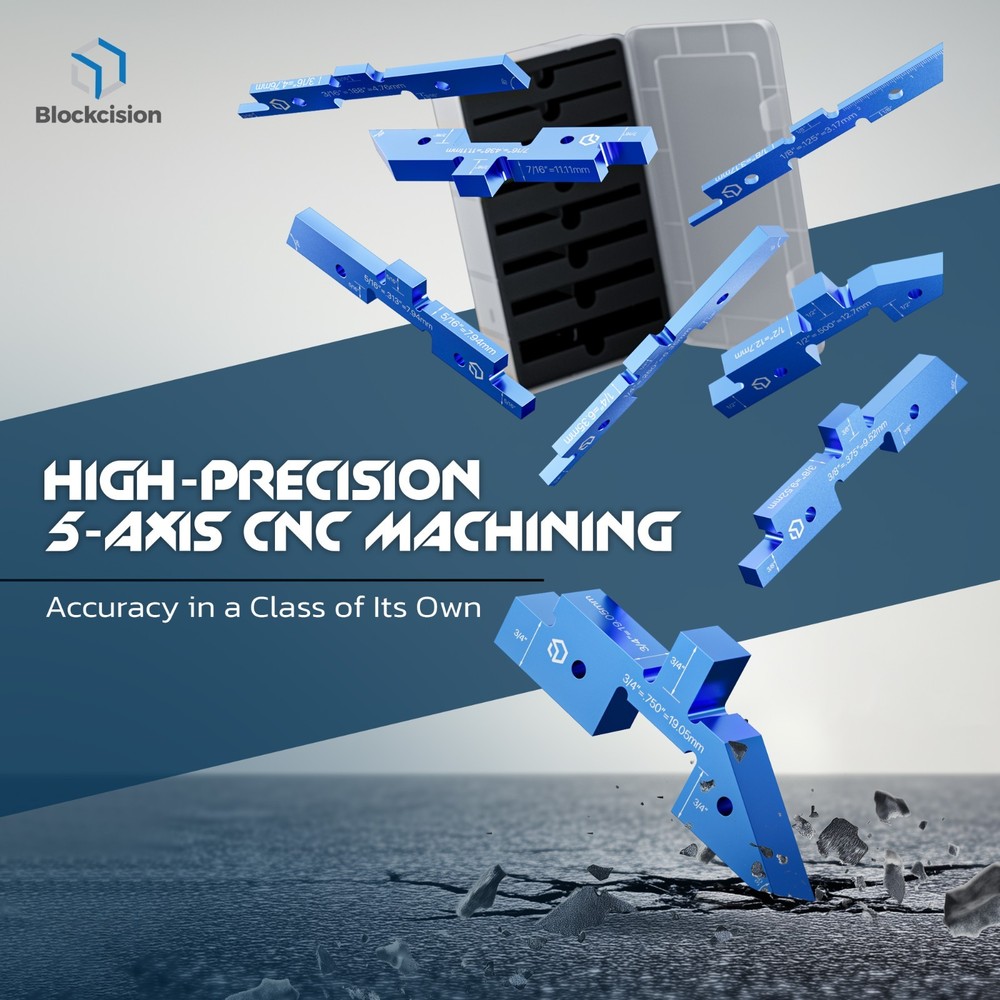 8PCS Blockcision Setup Blocks Woodworking Tools - 8 PCS Height Gauge Block Set