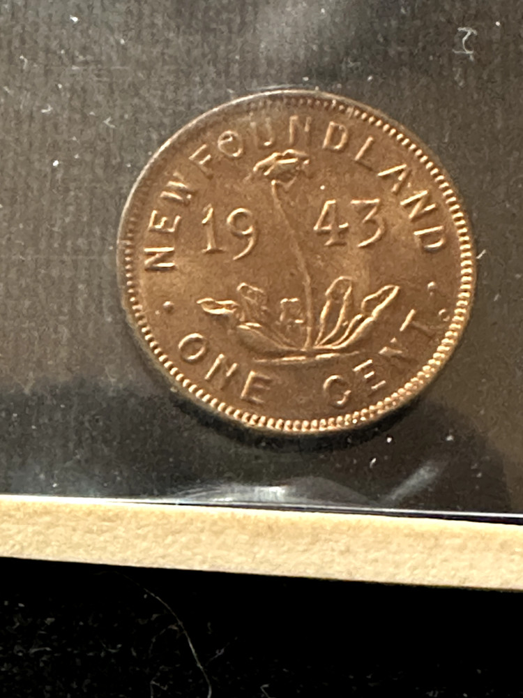 1943c Newfoundland Small ¢1 Cent, ICCS Graded**MS-64** Cert# XEV 876
