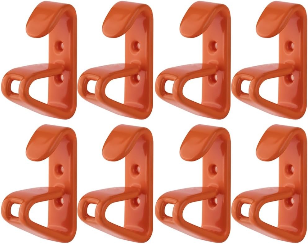 Wheel Display Hooks, Car Rim Hooks Solid Steel 8 Pack, Orange