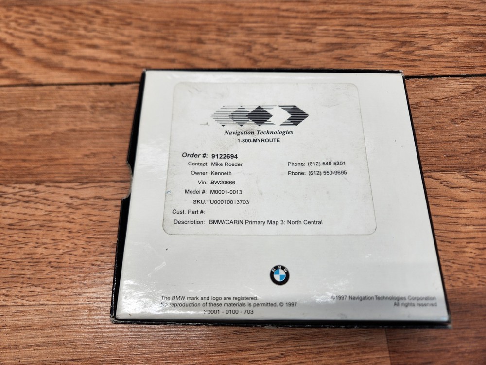 ✅ 97-03 OEM BMW E39 528 On Board Navigation System User Guide