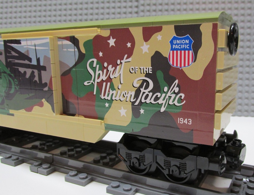 Custom Train Union Pacific Army Boxcar -PLEASE READ ITEM DESCRIPTION-