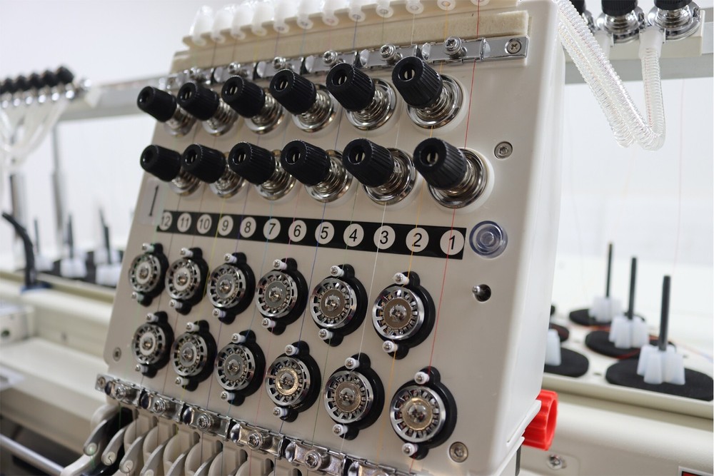 2-head Automatic Computerized Embroidery Machine W/ LCD Touch Screen 12 Needles