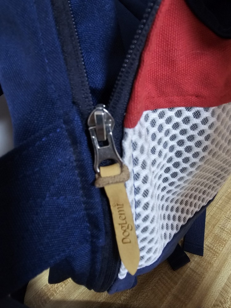 Doglemi Front Facing Pet Carrier Backpack Small Medium Dogs Red Blue Mesh Unused