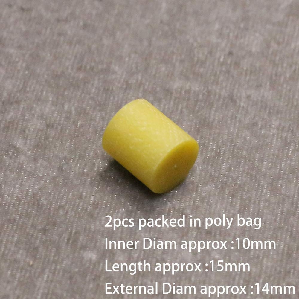 Bakelite Pool Cue Ferrule Billiard Cue Stick Ferrules 2Pcs yellow