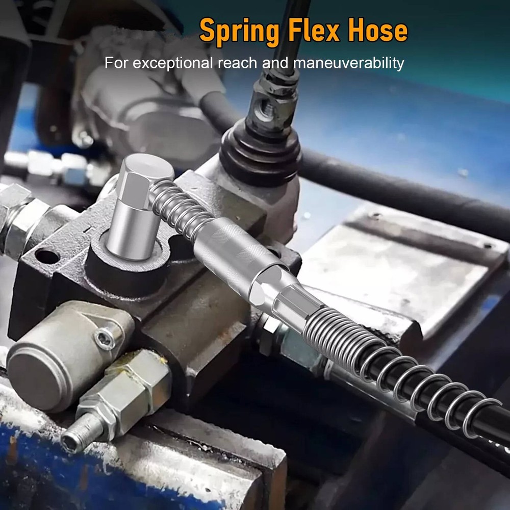 Right-Angle 90-Degree Push-on Grease Coupler With 1/8 Inch NPT Threads