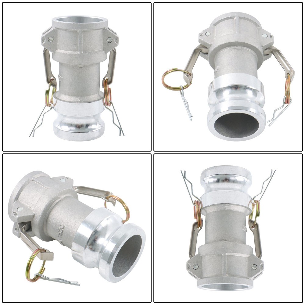 Aluminum,DA1520 Type 1.5" to 2" Camlock Coupling, Quick Disconnect Fitting