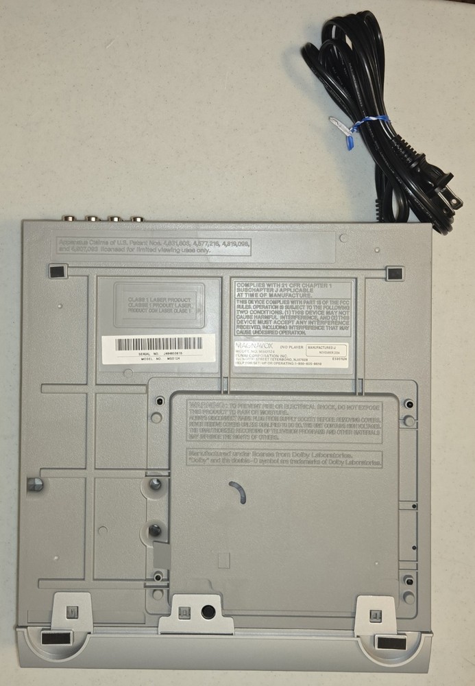 MAGNAVOX MSD124 DVD Player With Remote Powers Up - NOT TESTED