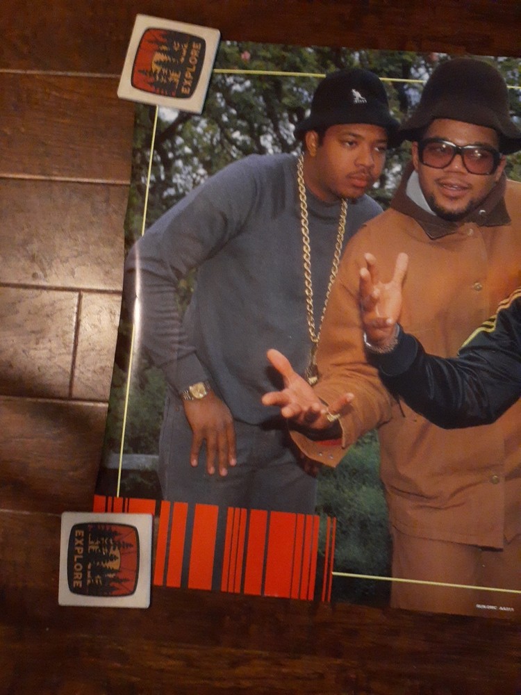 Vintage Run DMC 1987 Poster Anabas England Rap Hip Hop