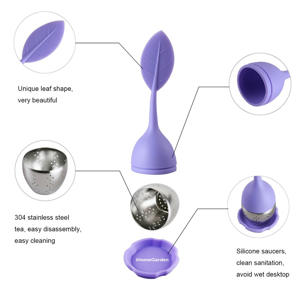 2PCS Tea Infuser Ball Mesh Leaf Herb Strainer Stainless Spice Filter Diffuser
