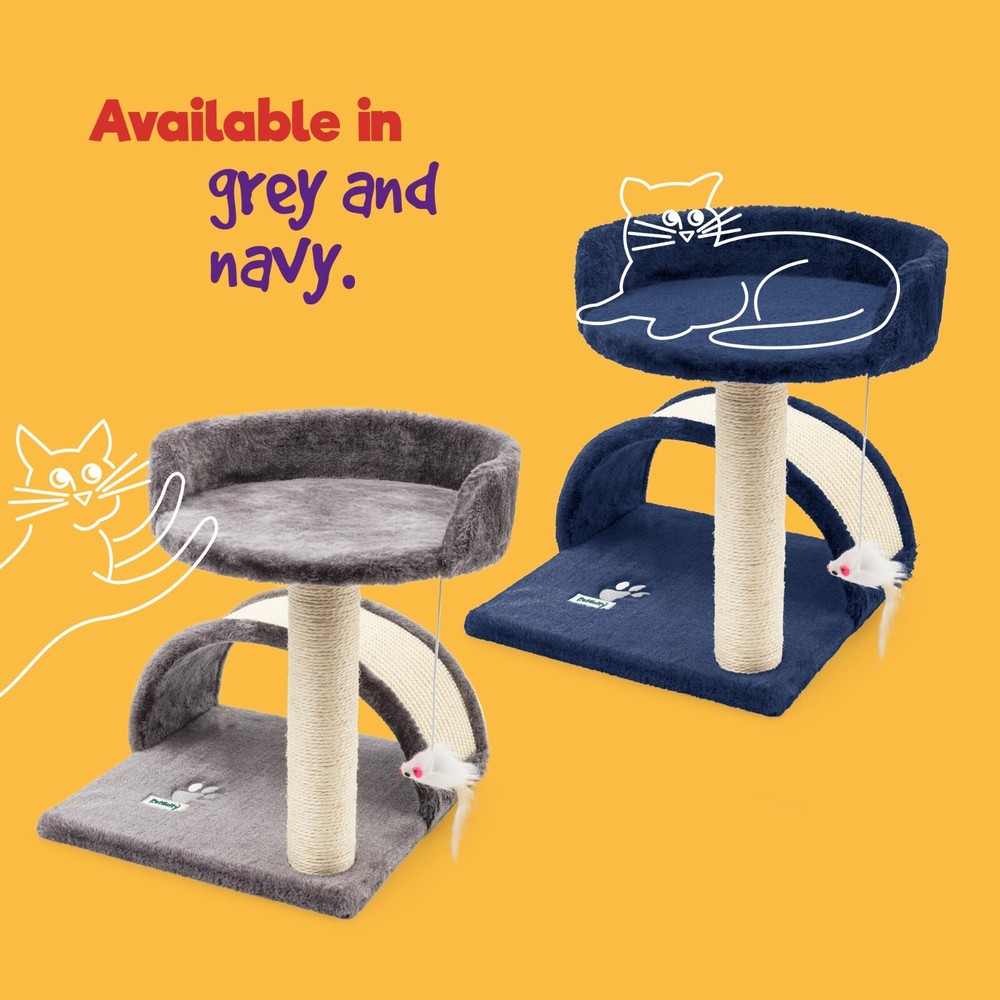 Cat Canopy Kitten Tree Activity Centre Scratch Scratching Post Climbing Toy Bed