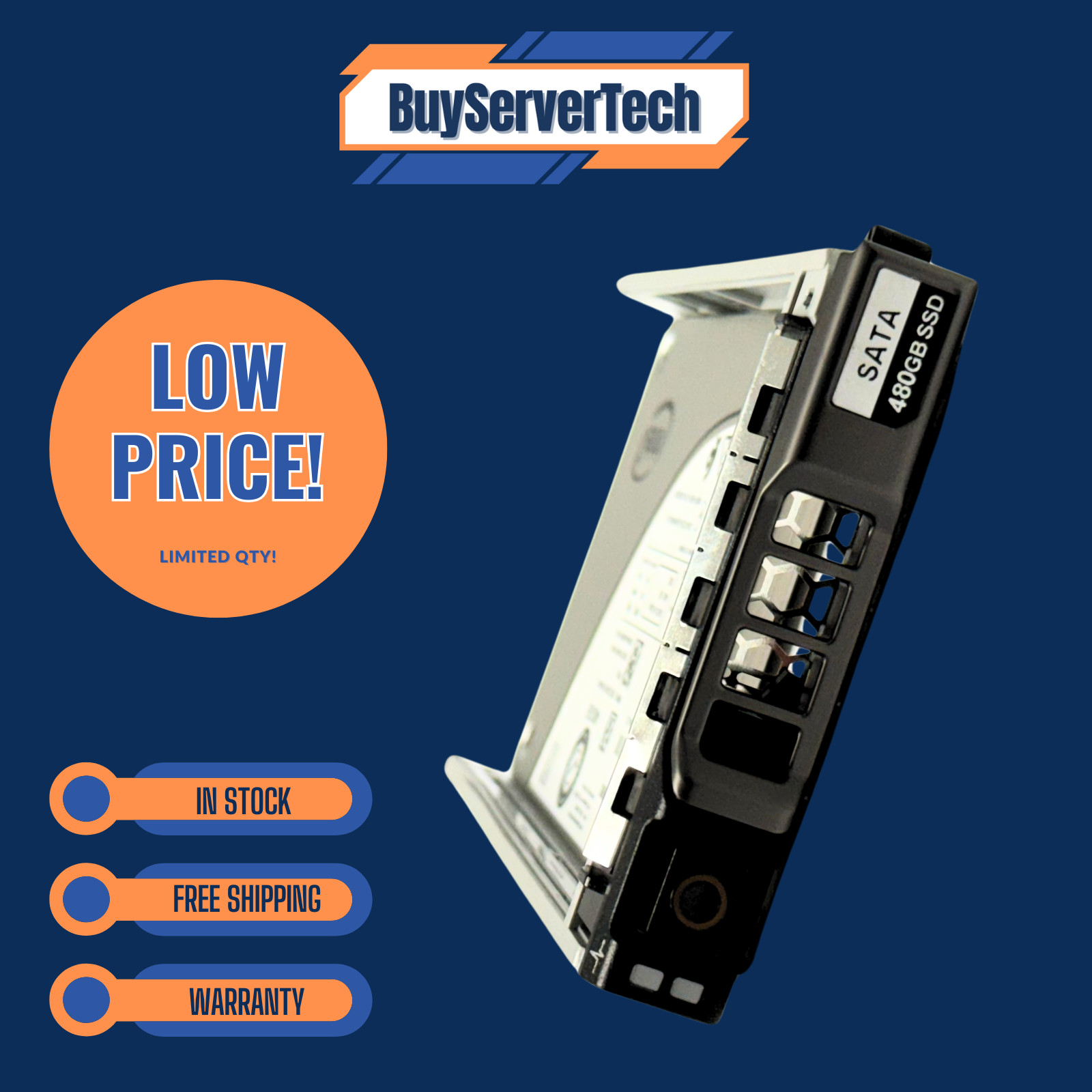 Dell 480GB 2.5" SATA 6Gb/s SSD VPP5P 0VPP5P SSDSC2KB480G8R Read Intensive SSD