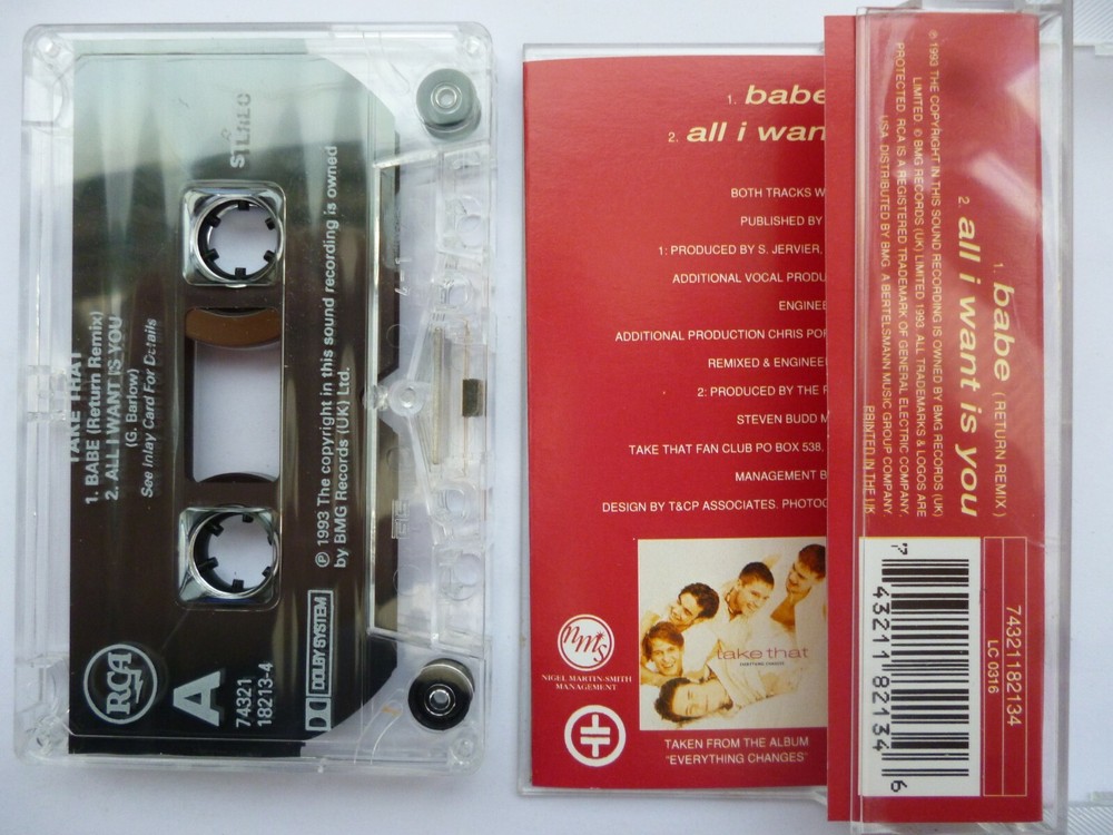 TAKE THAT - BABE - CASSETTE SINGLE