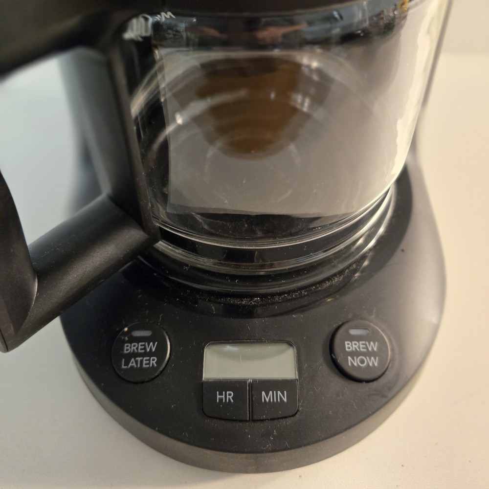Mr. Coffee Black 5 Cup Programmable Mini Coffee Machine BVMC-PC05BL2