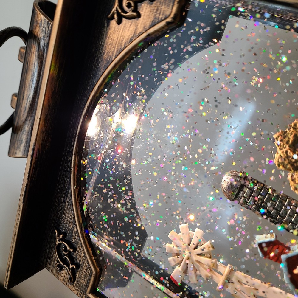 Cracker Barrel Exclusive Illuminated Lighted Barn Glitter Globe NEW Open Box