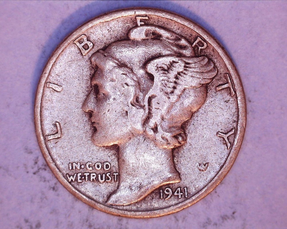 1941  Mercury Head Silver Dime **214-6B