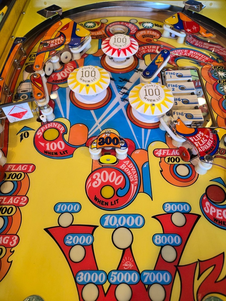Restored Wizard! Pinball Machine (Bally) 1975