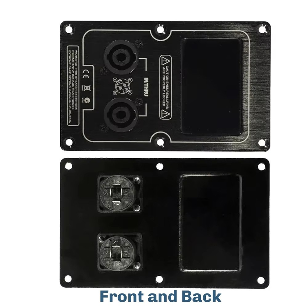Audio Speaker Box Back Panel Socket Plate for Speaker Cabinet Clip2989