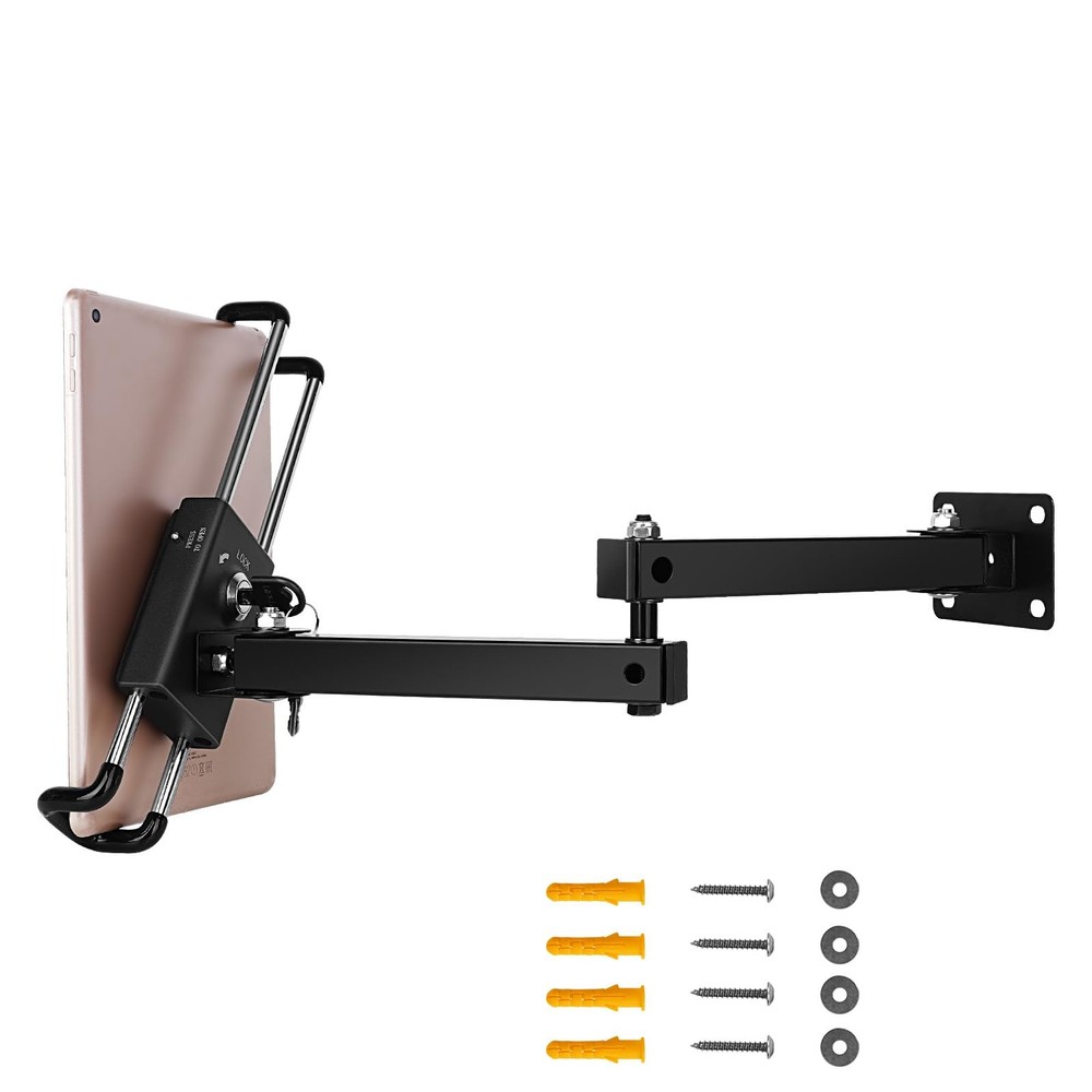 Tablet Wall Mount Bracket for 713 inch Tablets, AntiTheft Adjustable Stand Ho...