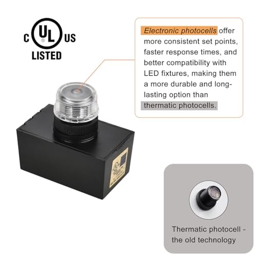 YCA1030 Hard-Wired Post Eye Light Control with Photocell Light Sensor, 1 Pack