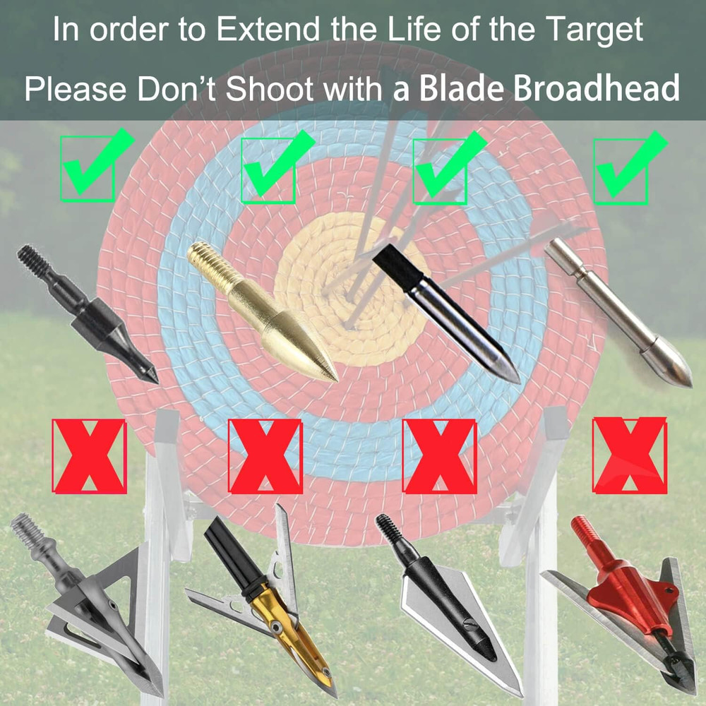 Archery Targets Traditional Solid Straw round Archery Target Shooting Bow Colour