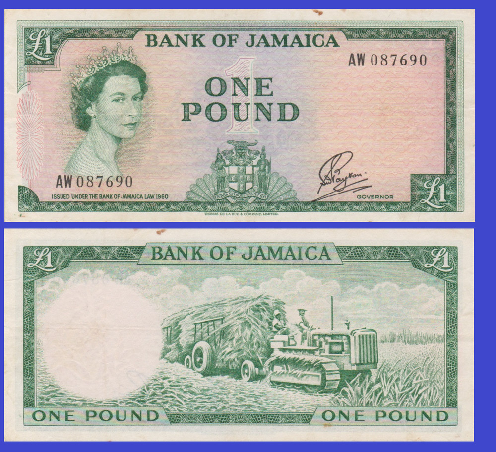 JAMAICA 1 POUND  1961 *  Copy