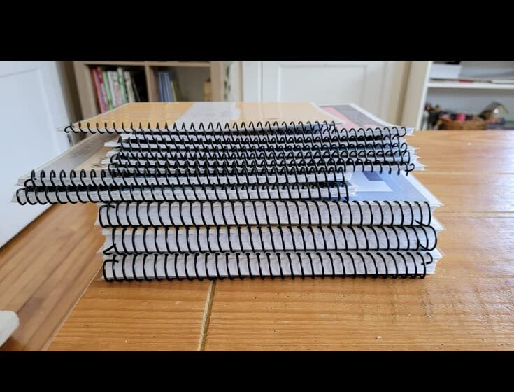 100 Pack Plastic Spiral Binding Coils 41 Pitch Spiral Binding Spines for Offi...