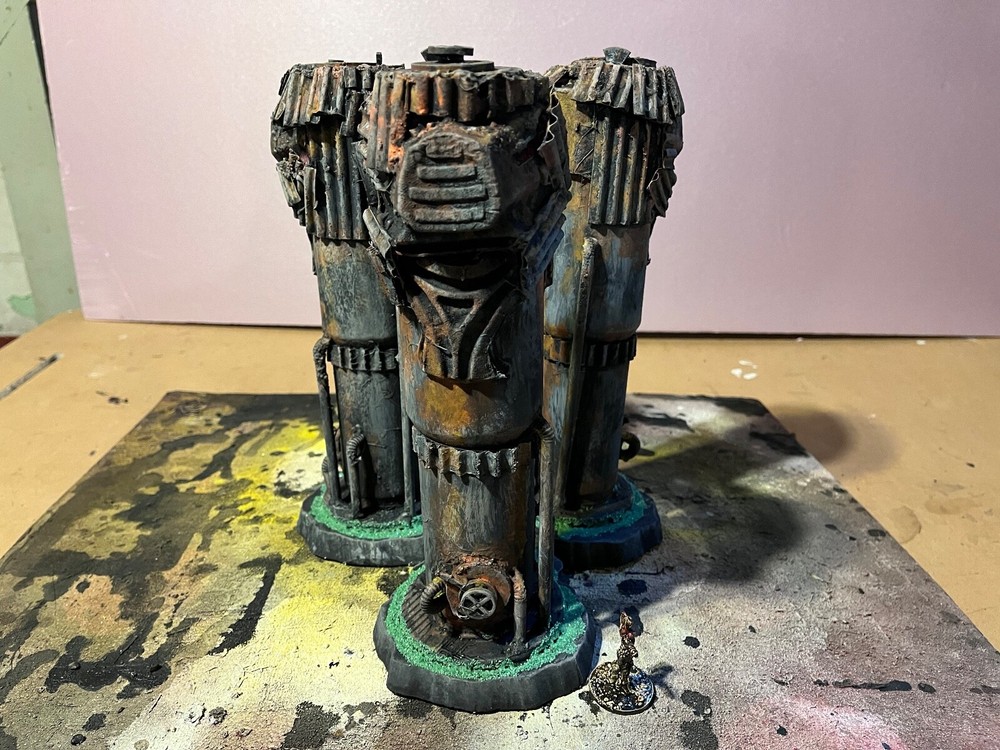 wh40k The Elysium Outpos Scratch built Handcrafted Sci-Fi Wargame Terrain