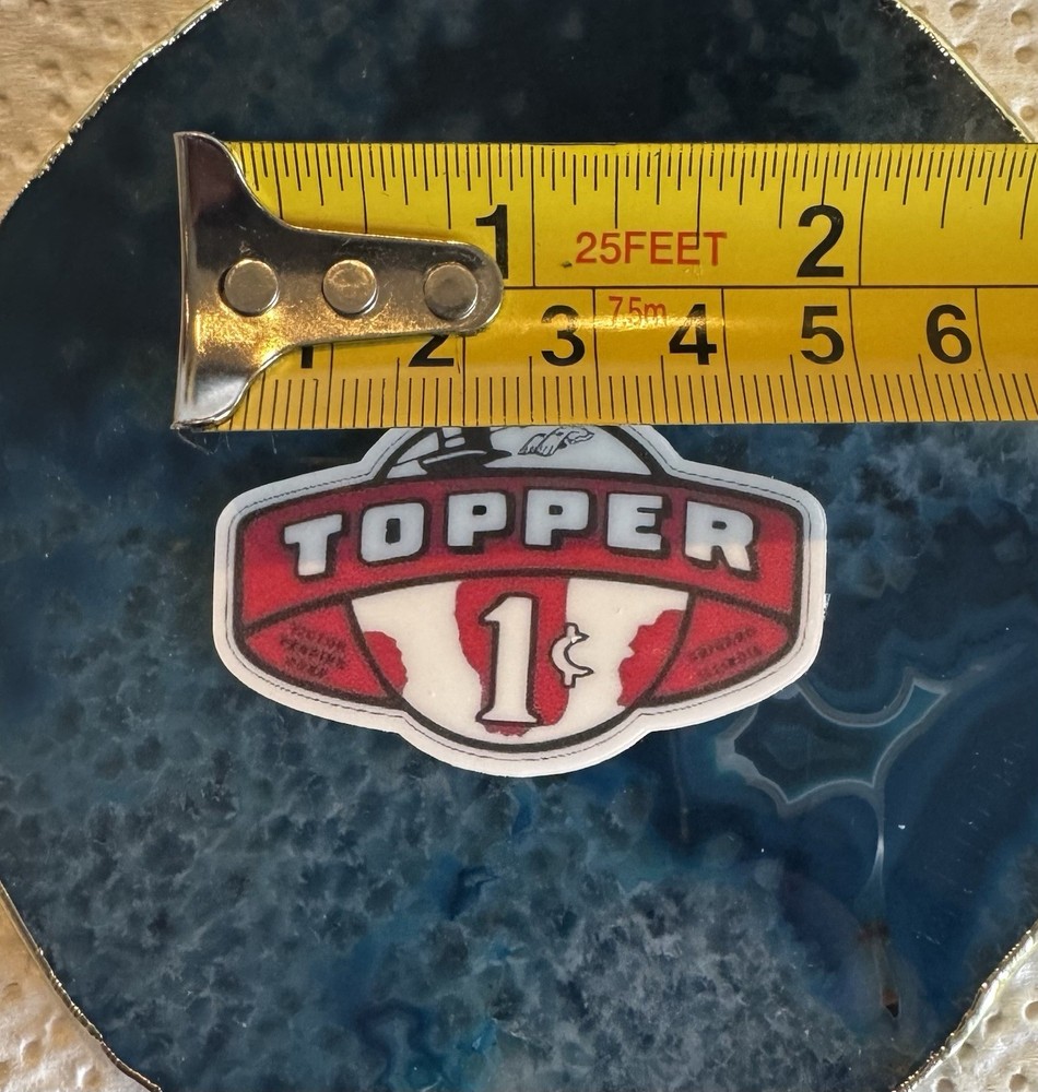 Topper 1 cent Vendor Vinyl Sticker