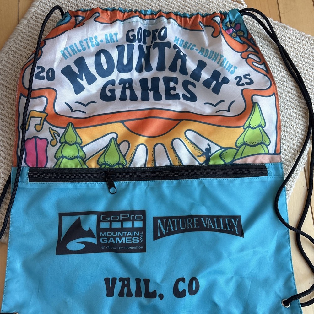 GoPro Mountain Games Pull String Bag Nylon Lightweight Vail Colorado