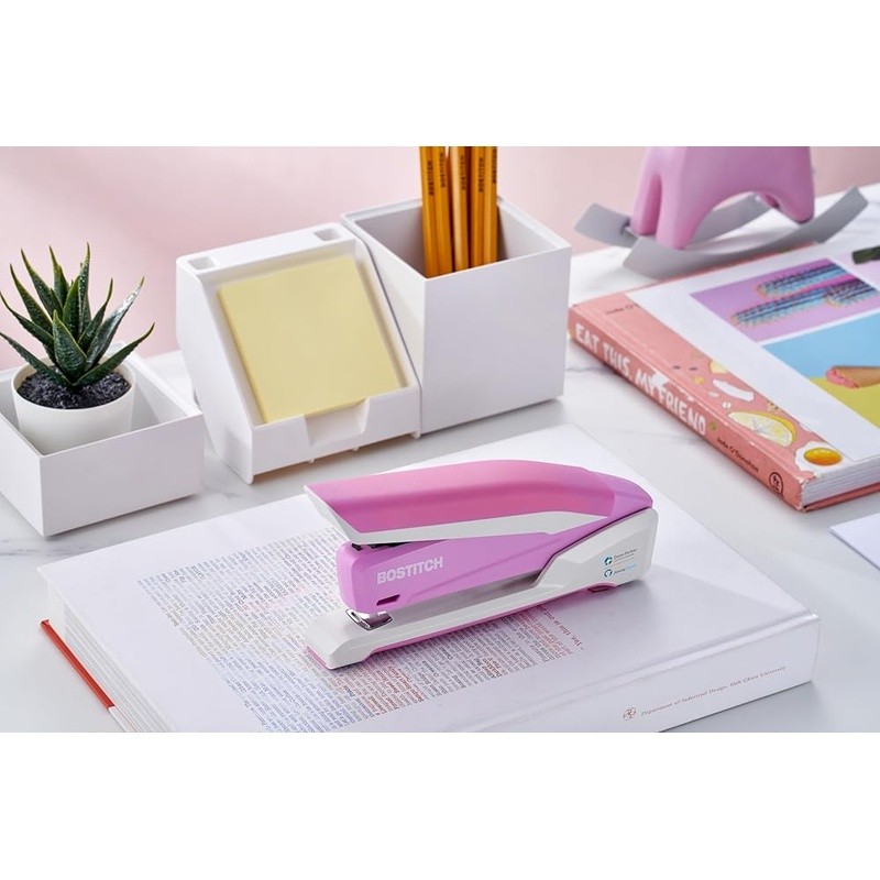 One Finger Stapler No Jam Technology Easy Stapling 20 Sheets Built In Remover US