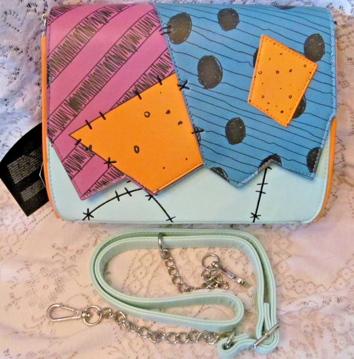 Loungefly Disney Nightmare Before Christmas Sally Cosplay Crossbody Bag NWT