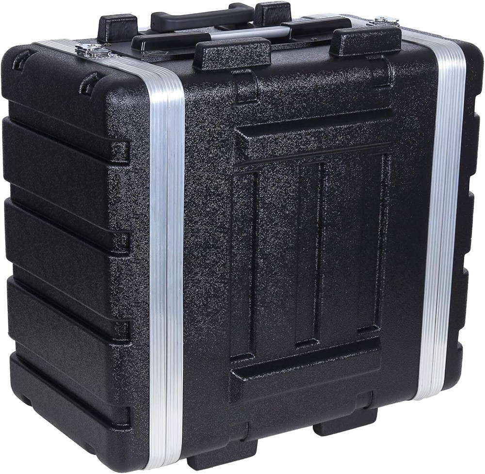 Crossrock Stackable 5U Rack Case, Standard 19.25” Depth, Polyethylene Hard-Black
