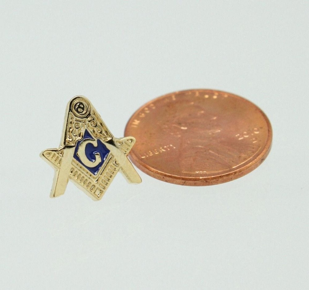 Square & Compasses Masonic Freemason Lapel Pin 1/2''