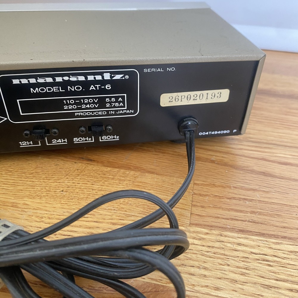Vintage Marantz AT-6 Audio Digital Timer Tested Dim Display