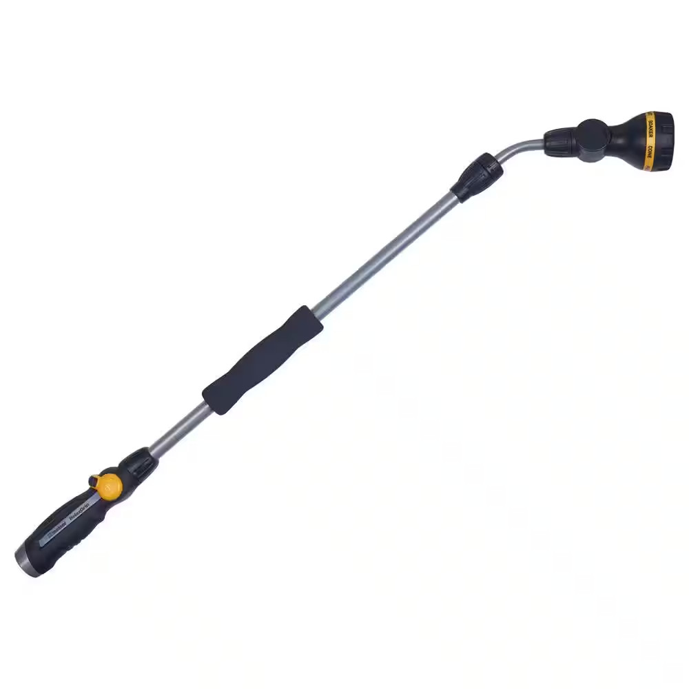 NEW 8-Pattern Watering Extension Wand 33in Adjustable Height Rubber Handle