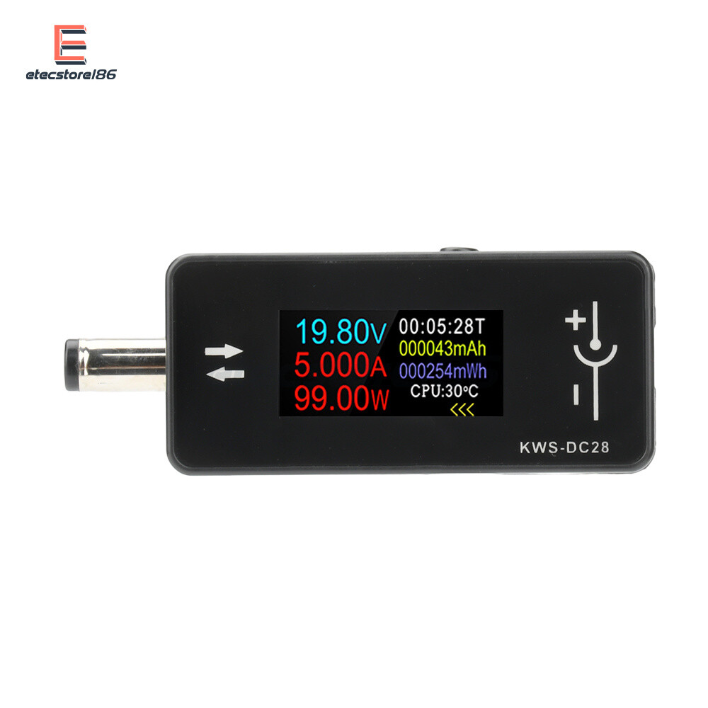DC5.5*2.5 Current Voltage Power Meter Tester Digital LCD Display Meter DC 4-30V