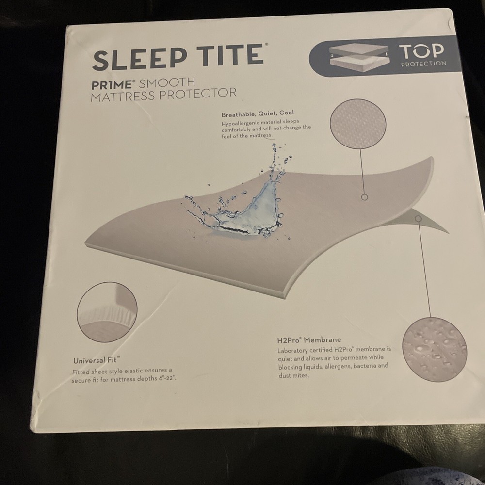 Sleep TITE PR1ME Smooth 100% Waterproof Mattress Protector Split King