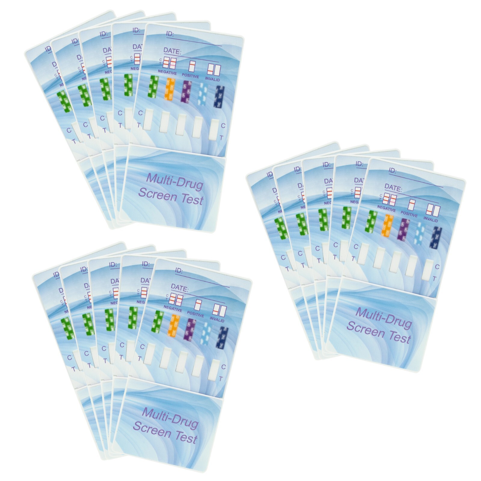 5 Pack 5 Panel Drug Testing Kit - Test for 5 Drugs Home or Work - Free Shipping!