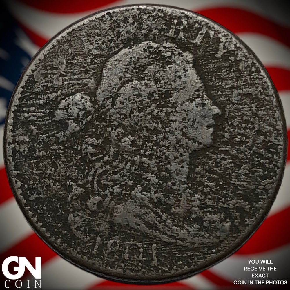 1801 Draped Bust Large Cent X5020
