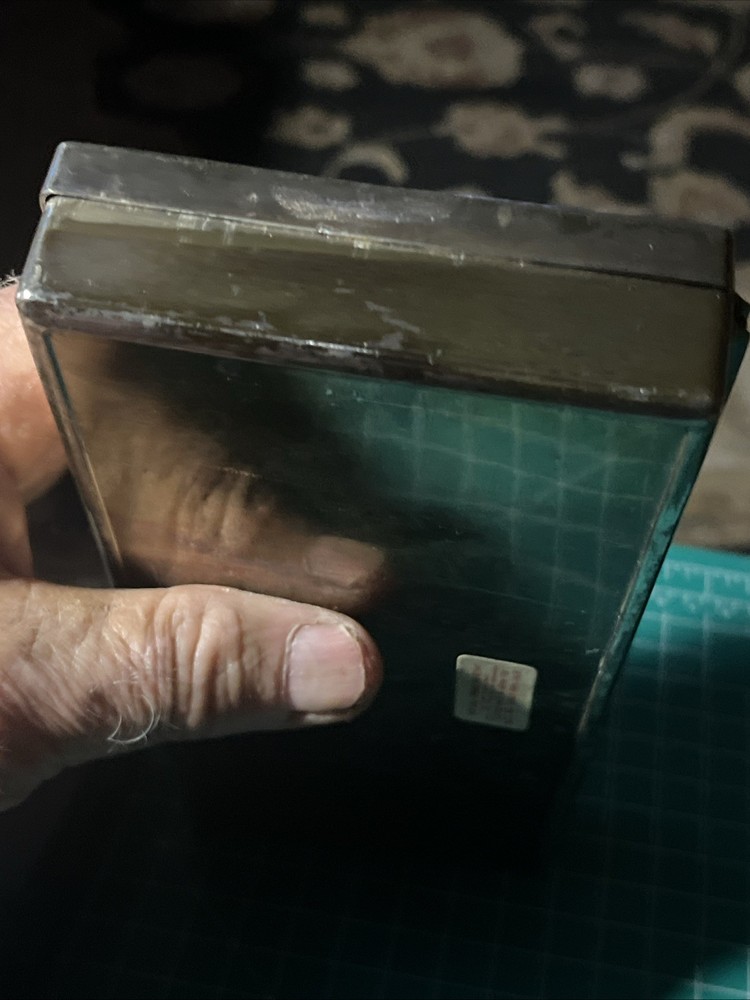 Vintage Silver Jewelry Cigarette Box Cedar Wood Lining 10 X 3 1/2