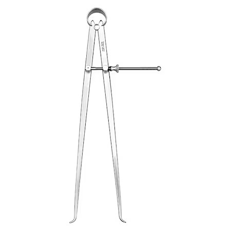 Starrett 73A-12 Inside Spring Caliper, 12 In, Solid