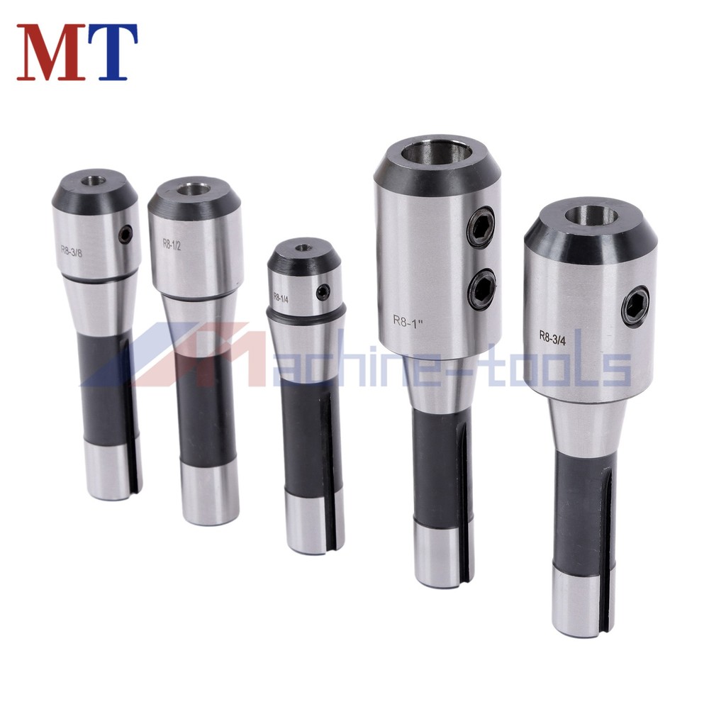 5PC R8 End Mill Holder Set Complete 1/4" to 1" Conversion Kit