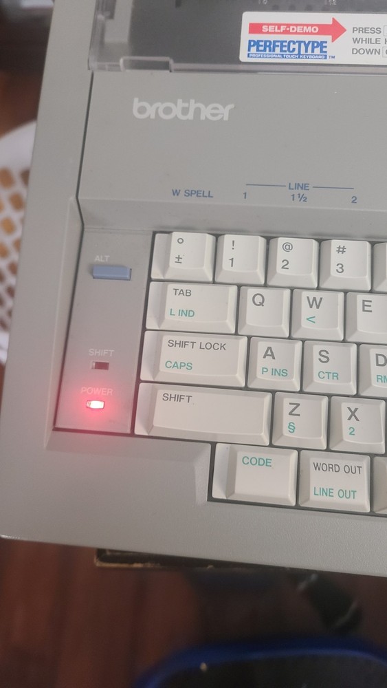 Brother gx-7500 typewriter tested, working