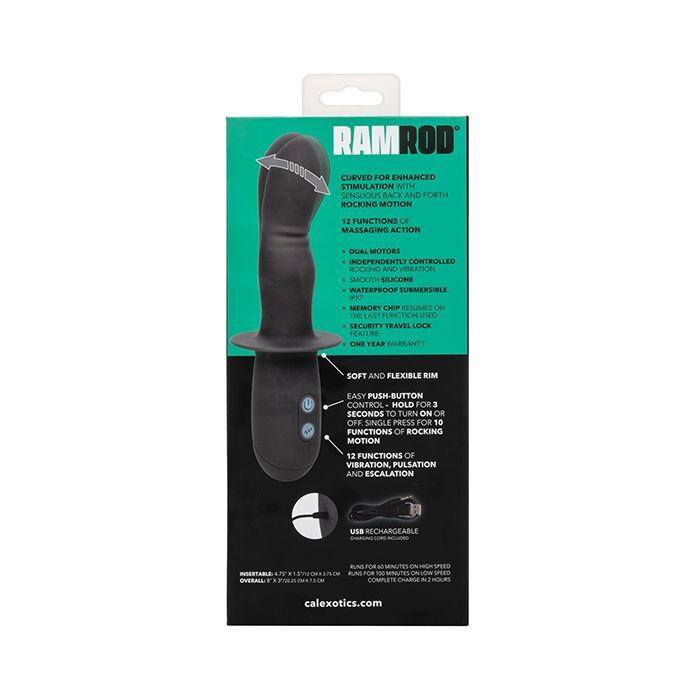 Ramrod Rocking Classic Rechargeable Dildo Gray