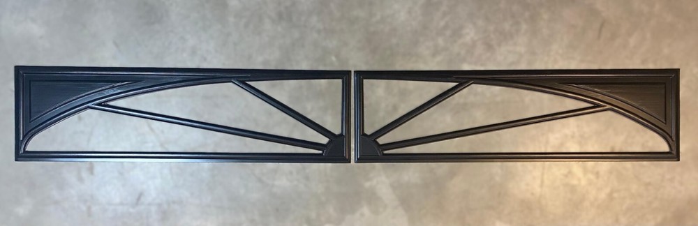 4 Amarr Sunray Replacement Inserts Long Panel Amarr & Pella Garage Doors Black