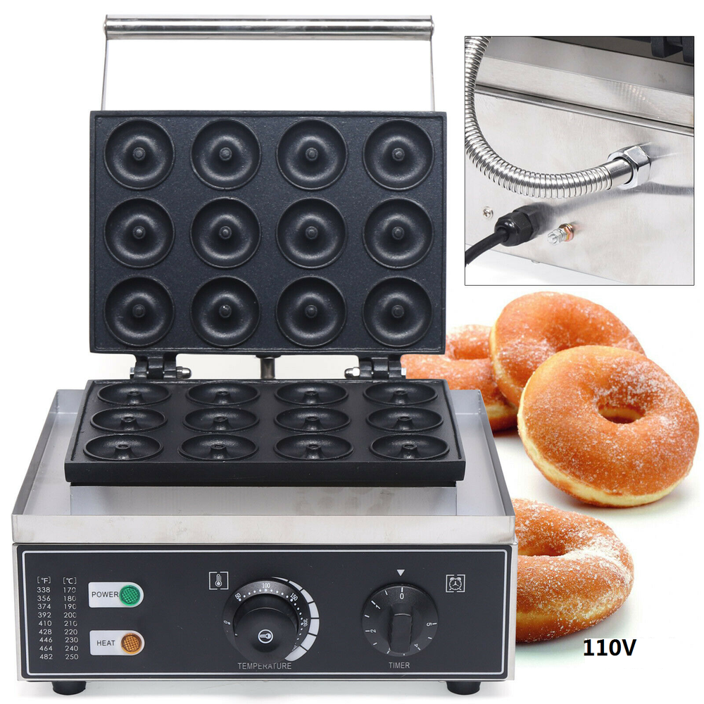 Commercial Donut Machine Doughnut Baker Mini Donut Maker Machine Non-stick 5cm
