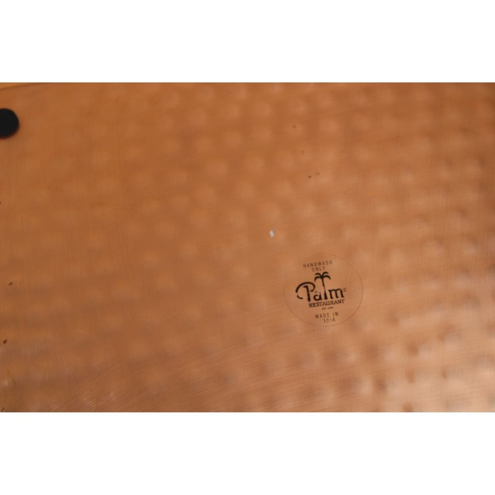 Faux Hammered Copper Serving Tray Palm Restaurant