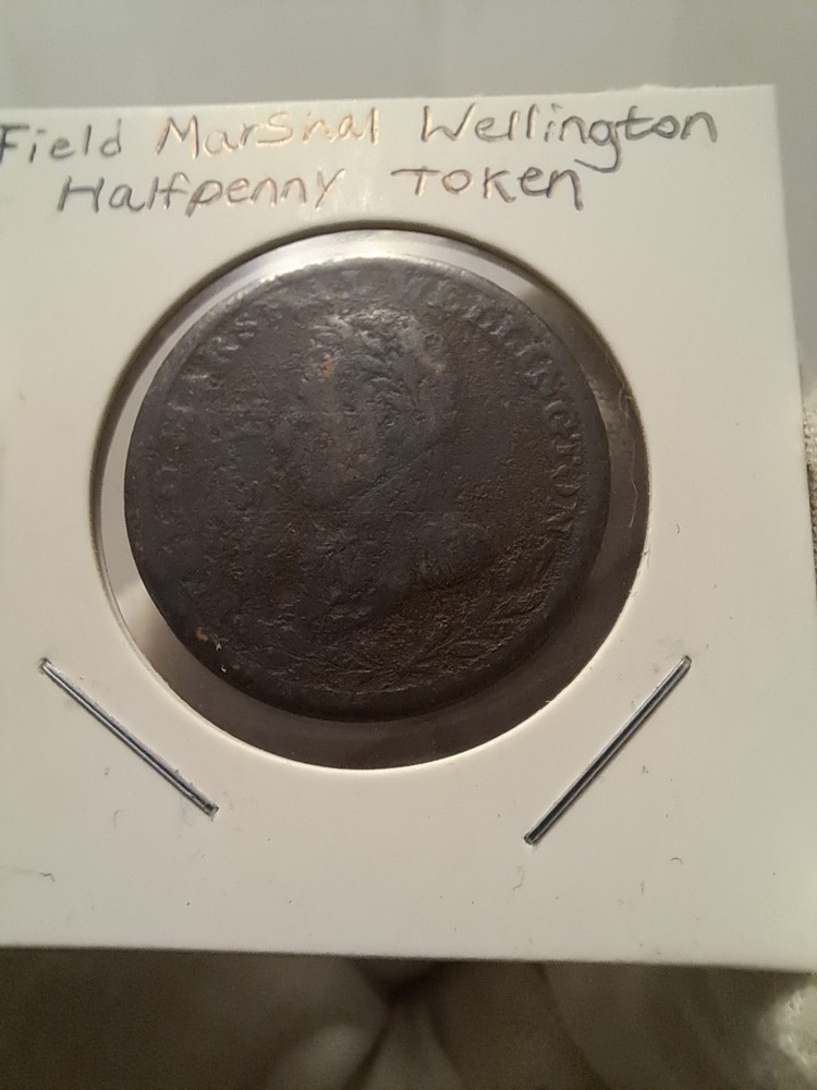 Field Marshal Wellington Half-Penny Token | Worn | Corroded